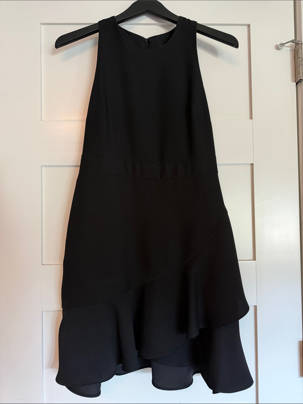 Banana Republic Black High-Low Ruffle Hem Dress